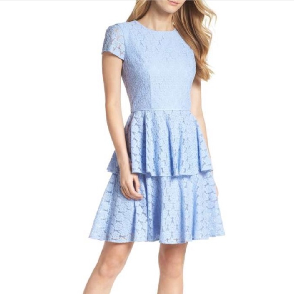 Gal Meets Glam Daisy Tired Fit and Flare Dress - Picture 1 of 8